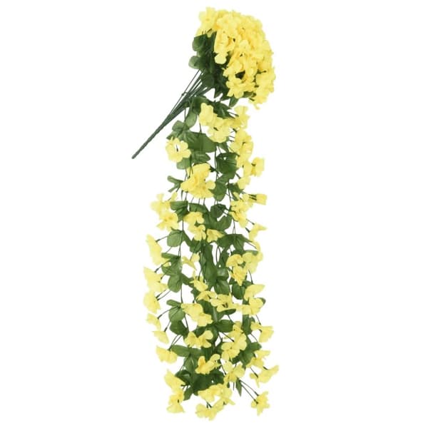 vidaXL Konstgjorda girlanger 3 st gul 85 cm