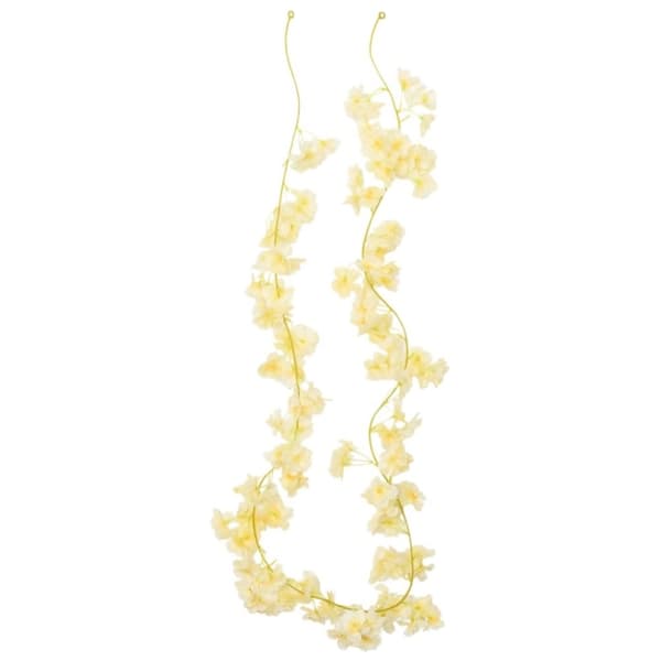 vidaXL Konstgjorda girlanger 6 st champagne 180 cm
