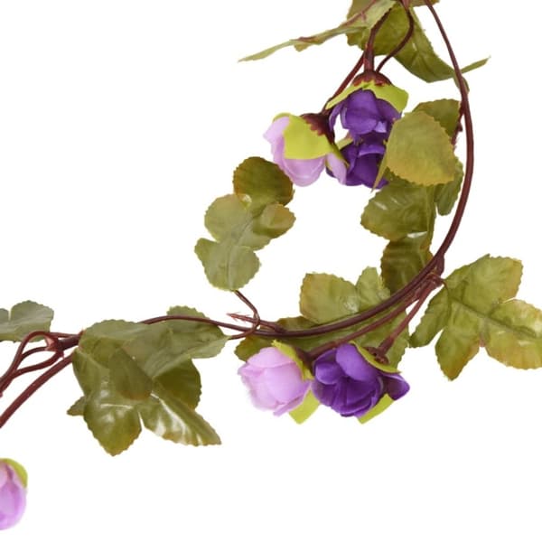 vidaXL kunstige blomsterguirlander 6 stk. 215 cm lyslilla