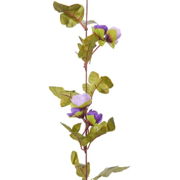 vidaXL kunstige blomsterguirlander 6 stk. 215 cm lyslilla