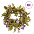 Miniatyrbillede 1 af 7: vidaXL kunstige blomsterguirlander 6 stk. 215 cm lyslilla