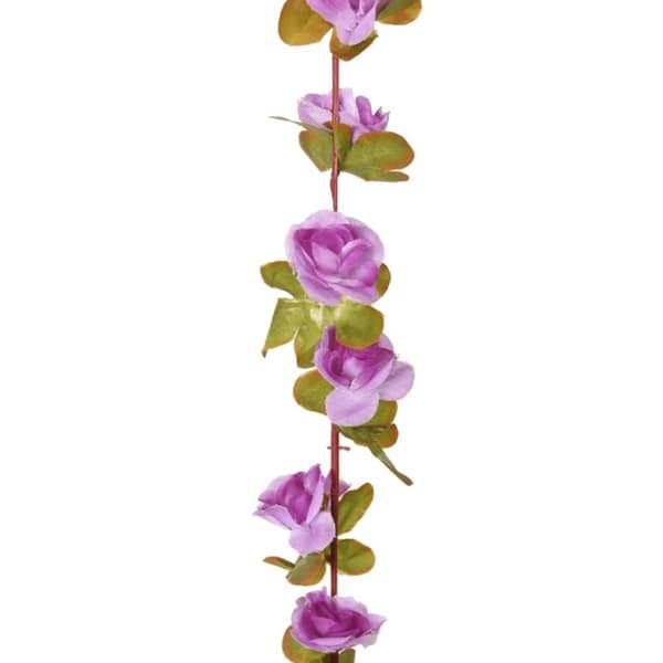 vidaXL Konstgjorda girlanger 6 st ljuslila 250 cm