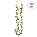 Miniatyrbillede 7 af 7: vidaXL kunstige blomsterguirlander 6 stk. 215 cm champagnefarvet