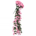 Miniatyrbillede 4 af 7: vidaXL kunstige blomsterguirlander 3 stk. 85 cm lyserød