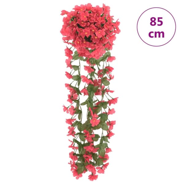 vidaXL Blomsterkranser for jul 3 stk rose 85 cm