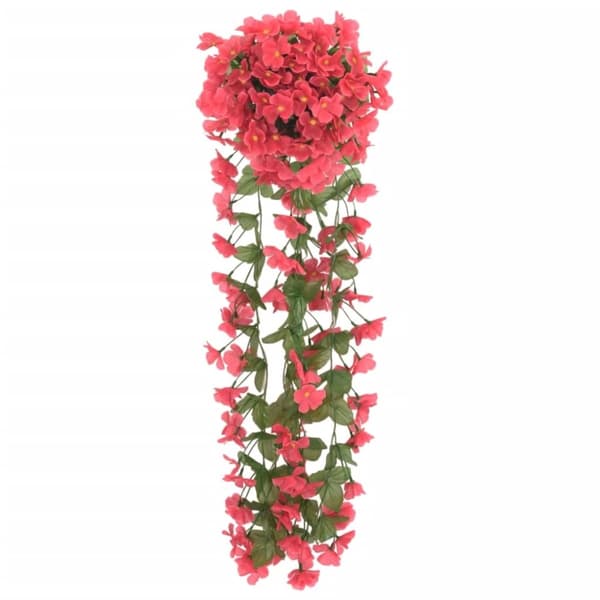 vidaXL Blomsterkranser for jul 3 stk rose 85 cm