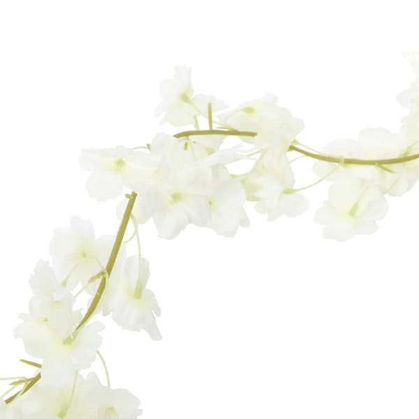 vidaXL kunstige blomsterguirlander 6 stk. 180 cm hvid