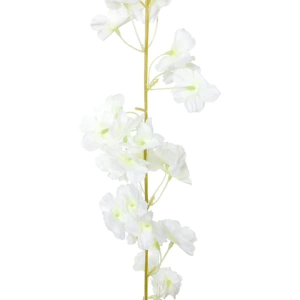 vidaXL kunstige blomsterguirlander 6 stk. 180 cm hvid