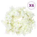 Miniatyrbillede 1 af 7: vidaXL kunstige blomsterguirlander 6 stk. 180 cm hvid
