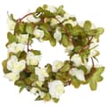 Miniatyrbilde 2 av 7: vidaXL Blomsterkranser for jul 6 stk hvit 250 cm
