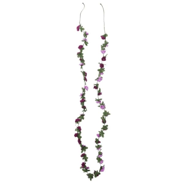 vidaXL kunstige blomsterguirlander 6 stk. 250 cm lys forårslilla