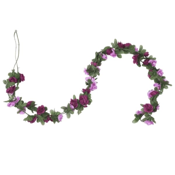 vidaXL kunstige blomsterguirlander 6 stk. 250 cm lys forårslilla