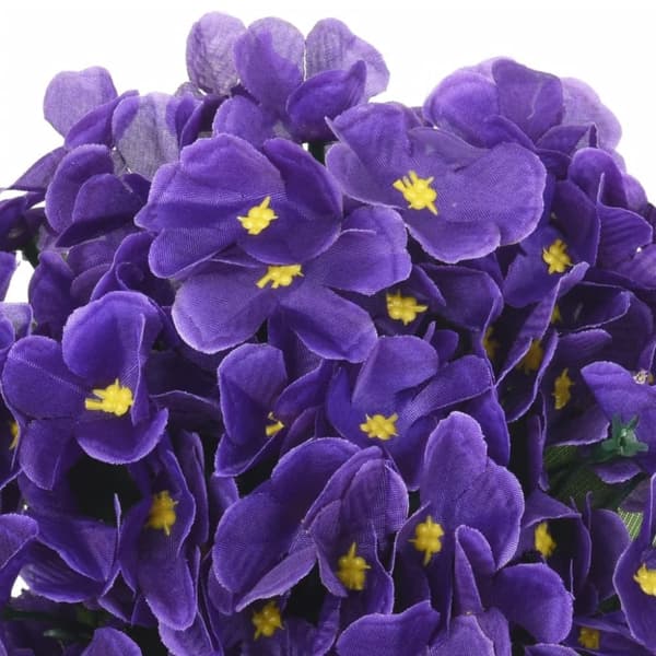 vidaXL Blomsterkranser for jul 3 stk mørkelilla 85 cm