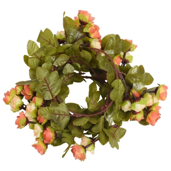 vidaXL kunstige blomsterguirlander 6 stk. 215 cm rødorange