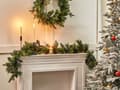 Miniatyrbilde 2 av 5: Julegirlander Grønn Syntetisk materiale 180 cm Med LED-lys Julepynt Jul Dekorasjon