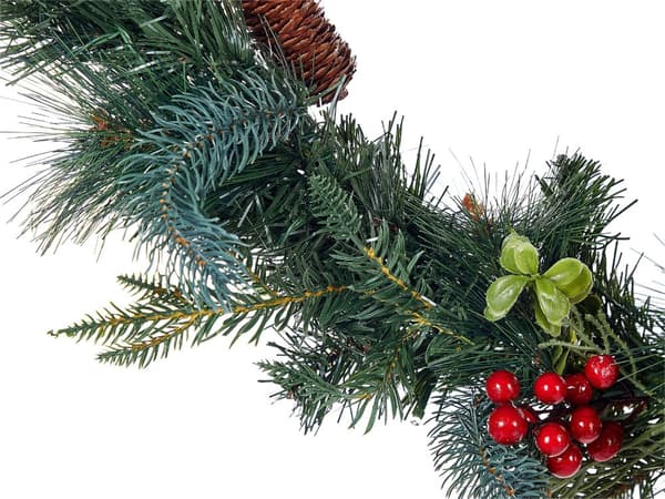 Julegirlander med belysning Grønn Syntetisk materiale 180 cm LED Julepynt Jul Dekorasjon