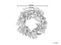 Miniatyrbilde 3 av 5: Julekrans Grønn Syntetisk materiale ø 60 cm Kongler Julepynt Jul Dekorasjon