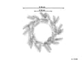 Miniatyrbilde 3 av 8: Julekrans Grønn Syntetisk materiale ø 50 cm Med belysning Kunstig snø Bær og Kongler Julepynt Jul Dekorasjon
