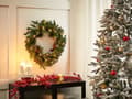 Miniatyrbilde 2 av 8: Julekrans med belysning Grønn Syntetisk materiale ø 60 cm LED Kongler Julepynt Jul Dekorasjon