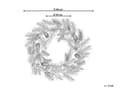 Miniatyrbilde 3 av 8: Julekrans med belysning Grønn syntetisk materiale ø 60 cm LED Kunstig snø Kongler Bær Julepynt Jul Dekorasjon