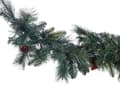 Miniatyrbilde 4 av 5: Julegirlander med belysning Grønn Syntetisk materiale 270 cm LED Julepynt Jul Dekorasjon