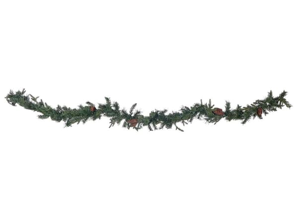 Julegirlander med belysning Grønn Syntetisk materiale 270 cm LED Julepynt Jul Dekorasjon