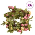 Miniatyrbillede 1 af 7: blomsterguirlander til jul 3 stk. 215 cm lyserød