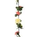 Miniatyrbillede 6 af 7: blomsterguirlander til jul 6 stk. 250 cm forårsfarver