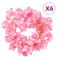 Miniatyrbillede 1 af 7: blomsterguirlander til jul 6 stk. 180 cm mørk pink