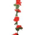 Miniatyrbillede 6 af 7: blomsterguirlander til jul 6 stk. 250 cm forårsrød