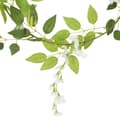 Miniatyrbillede 5 af 7: blomsterguirlander til jul 6 stk. 200 cm hvid
