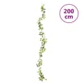 Miniatyrbillede 7 af 7: blomsterguirlander til jul 6 stk. 200 cm hvid