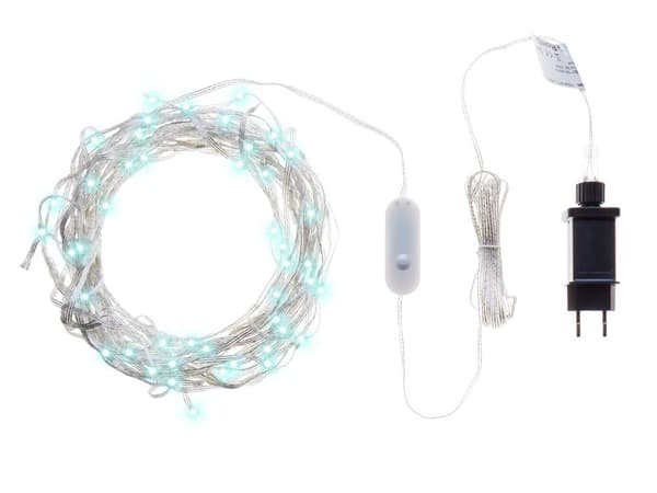 Smart LED-lysgardin Transparent Flerfarget lys 150 cm Appstyrt med timer og bryter Julebelysning Dekorasjon