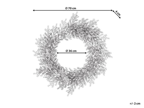 Julkrans Grön Syntetiska Tallkottar Material 70 cm Konstgjord Jul Heminredning