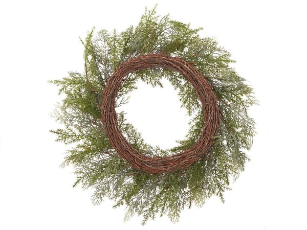 Julkrans Grön Syntetiska Tallkottar Material 70 cm Konstgjord Jul Heminredning