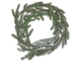 Miniatyrbilde 6 av 8: Julekrans Grønn Syntetisk materiale 45 cm Forhåndsbelyst LED-lys Kunstig snø Dekorasjon