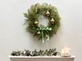 Miniatyrbilde 2 av 7: Julekrans Grønn Syntetisk materiale ø 70 cm Kongler Tradisjonell stil Interiør Dekor Jul Julepynt Dørkrans