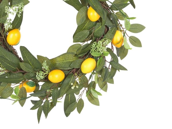 Krans Lila 50 cm Konstgjord Dörrkrans Blomsterkrans Rund Bord Vägg Dekor Traditionell Rustik Stil