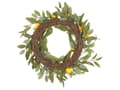Miniatyrbillede 6 af 7: Dørkrans grøn håndlavet dekorativ kunstig blomst rund 50 cm bord vægdekoration traditionel rustik stil