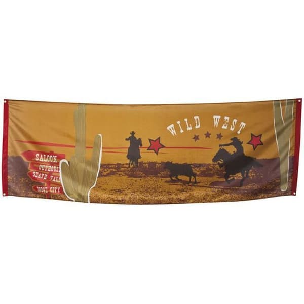 Western banderoll (2 20 m) cowboys