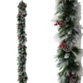 Pikkukuva 1 / 2: Tekokukkakranssi, 200 cm pituus, puuvillamateriaali,VALKOINEN