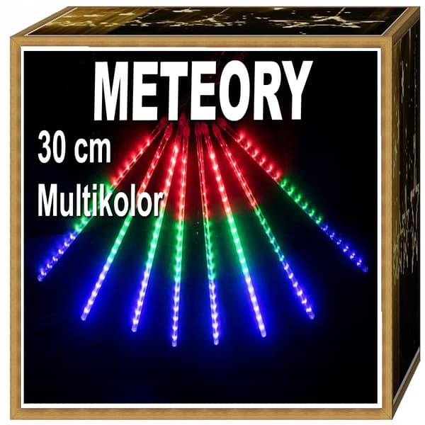METEORS ICICLES sataa lunta IP44 LED-joulukuusen ulkovalot