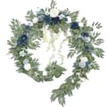 Miniatyrbillede 1 af 2: Kunstig Bryllups Eucalyptus Guirlande, Silke Blomster Materiale, 270 cm Længde,270 cm, Vintage Blå