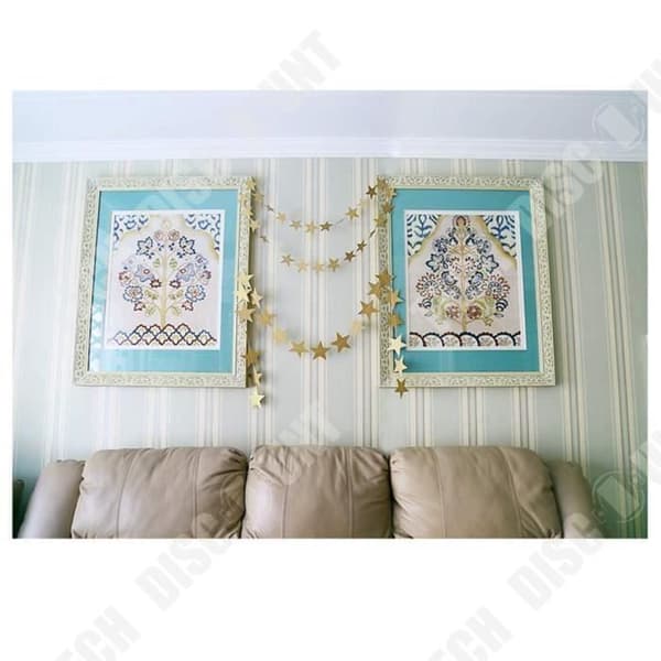 TD® Set med 4 delar Stjärnor Papper Banner Bunting - Garland Dekorationer Födelsedagsfest Bröllop Nyfödd