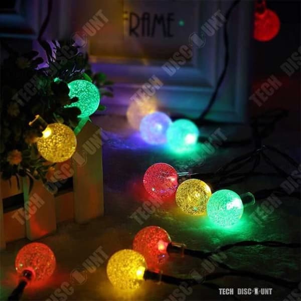 TD® Solar String Lights Julgran utomhus LED inomhus dekoration Belysning Kraftfull ljusstyrka Färg Banned Banner