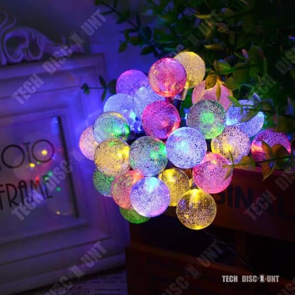 TD® Solar String Lights Julgran utomhus LED inomhus dekoration Belysning Kraftfull ljusstyrka Färg Banned Banner