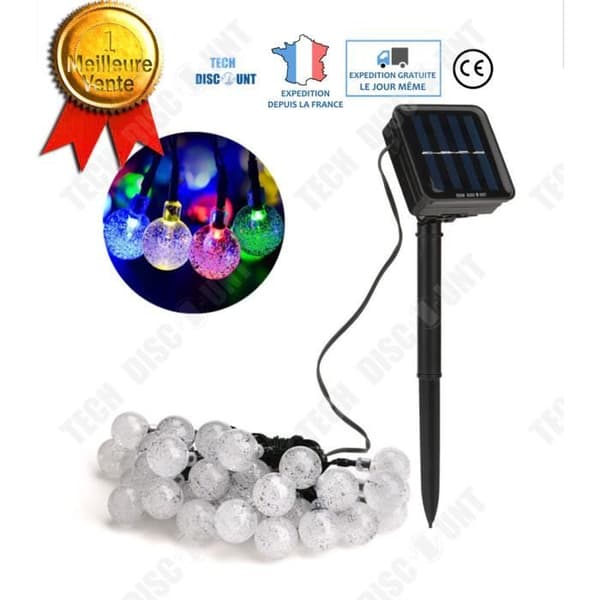 TD® Solar String Lights Julgran utomhus LED inomhus dekoration Belysning Kraftfull ljusstyrka Färg Banned Banner
