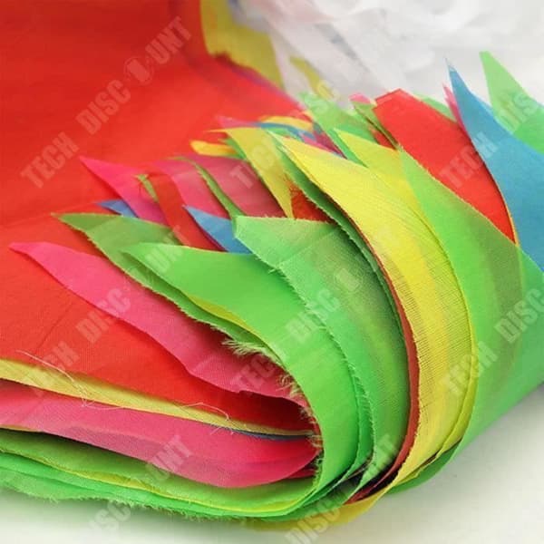 TD® Triangel Vimpel Sträng Flagga Bröllopsfirande Dekoration Liten flagga Hängningslokal Isolering Bältes layout