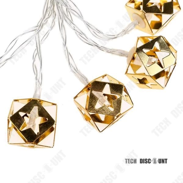TD® Light Garland Utomhus Födelsedag Inomhus Gyllene Lyktor Led Bollar Stack Dekoration Barnrum Kinesisk Fest
