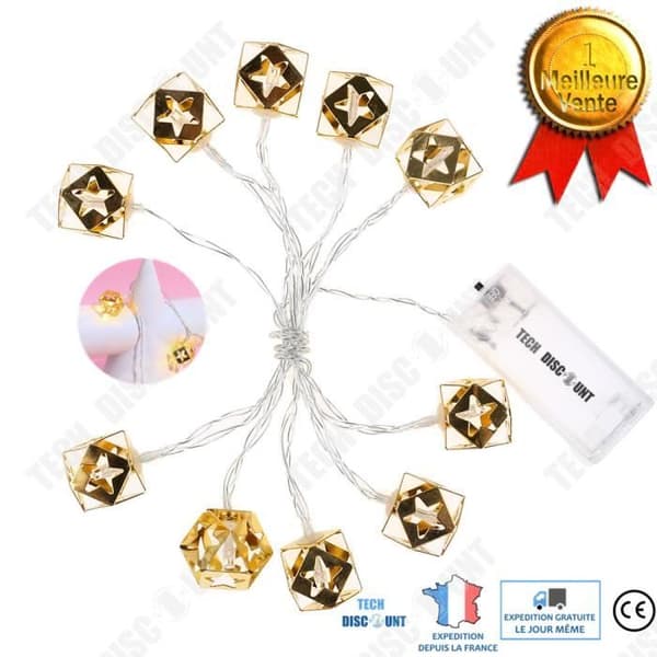 TD® Light Garland Utomhus Födelsedag Inomhus Gyllene Lyktor Led Bollar Stack Dekoration Barnrum Kinesisk Fest